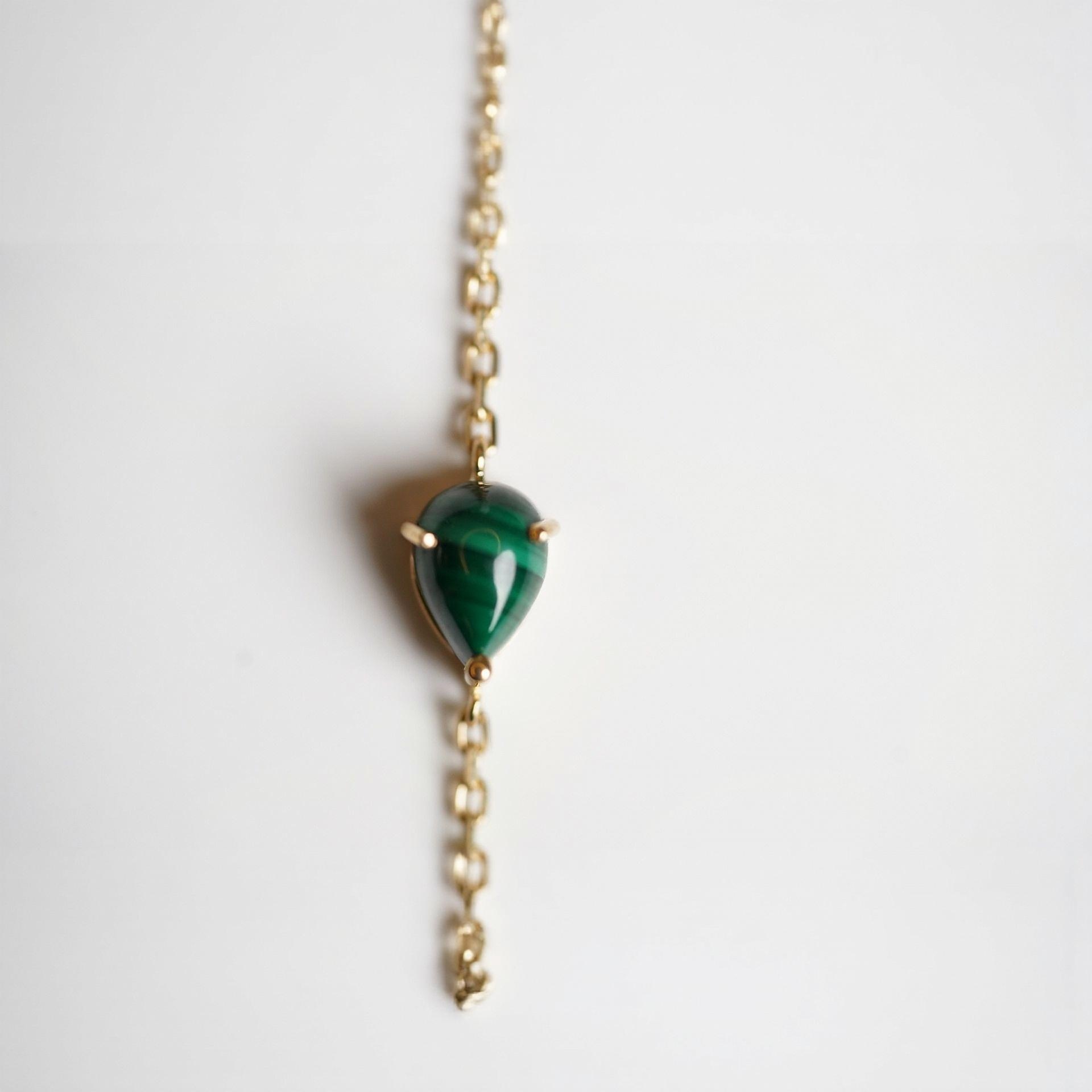 Malachite and Diamonds Bracelet