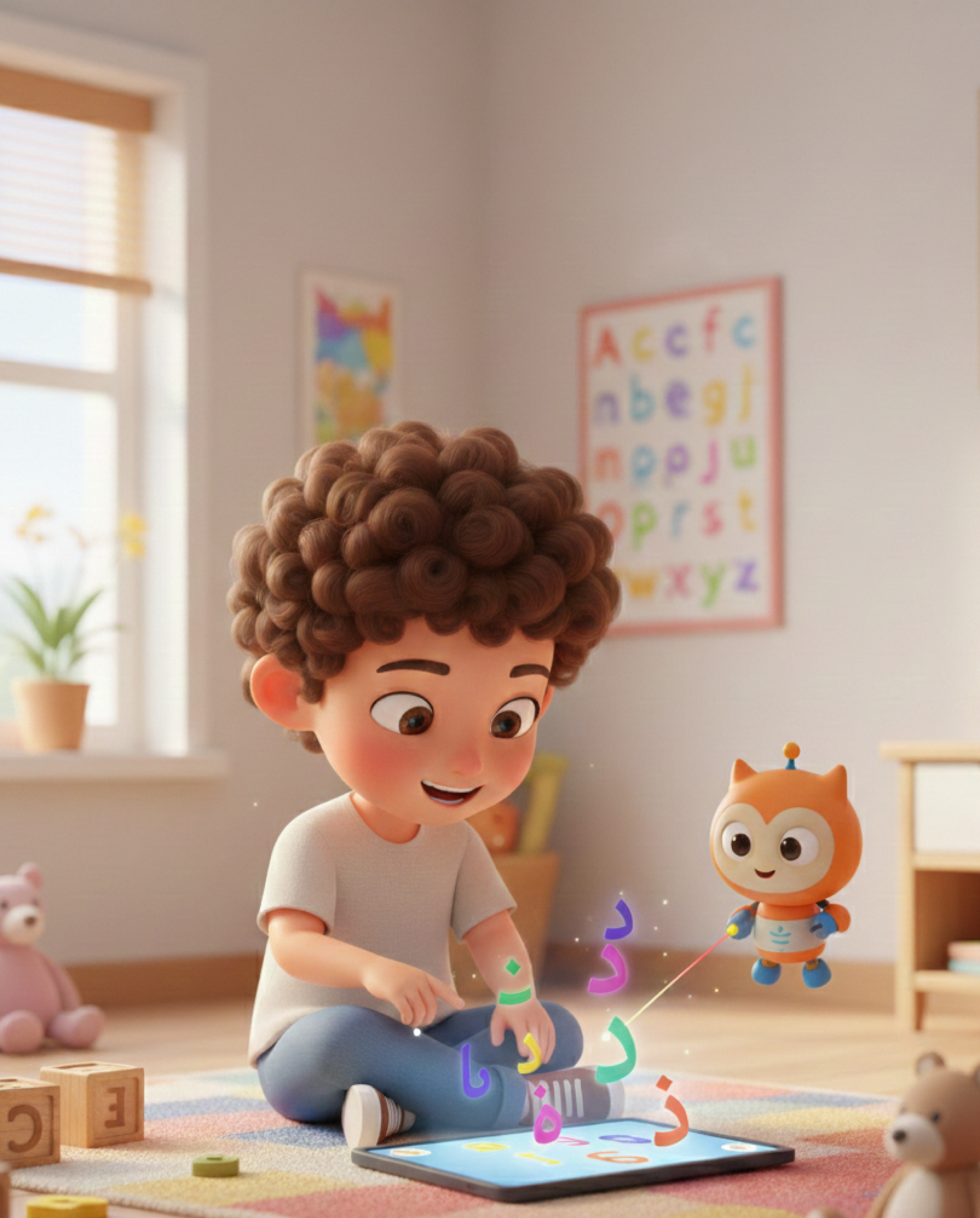 أنشطة تعليمية جاهزة للأطفال لتلوين وكتابة الحروف العربية من الألف إلى الياء