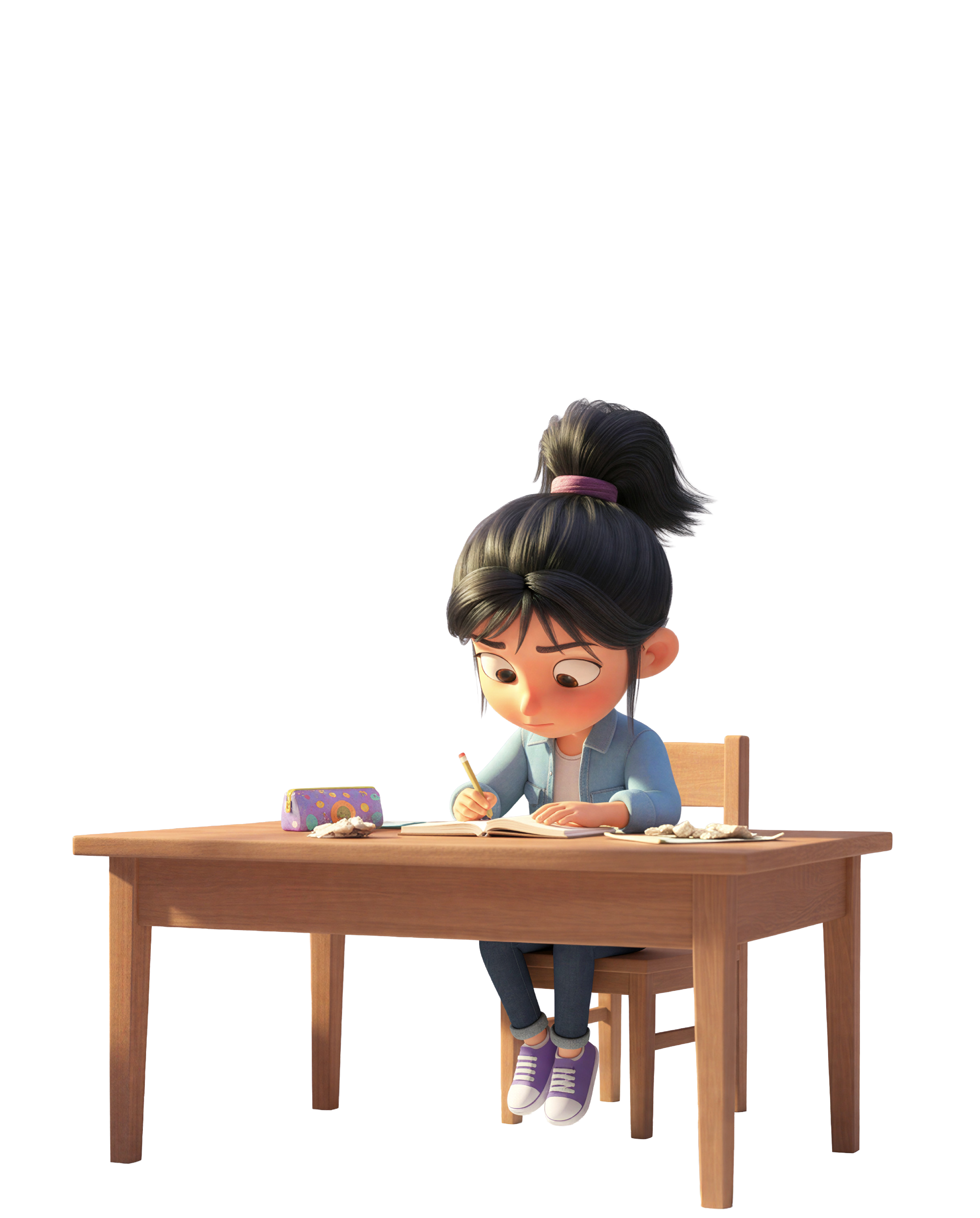 girl writing